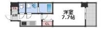MELDIA CREST TAPP NAMBA-WESTの間取り画像
