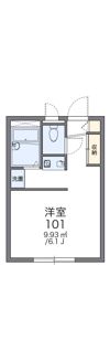 レオパレスブルーマリンⅡの間取り画像