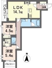 アルビオン コートの間取り画像