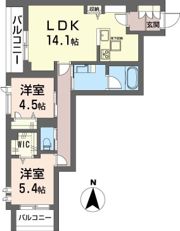 アルビオン コートの間取り画像