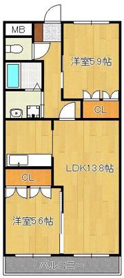 SlowHand 弐番館の間取り画像