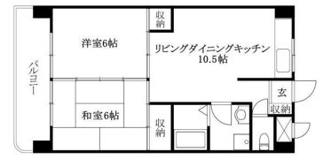 コーポ久枝の間取り画像