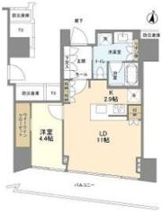 Brillia Tower堂島の間取り画像