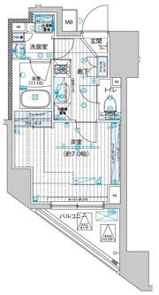 ブライズ東日本橋の間取り画像