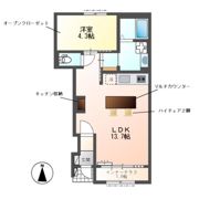 レヴメゾン神山五番館の間取り画像