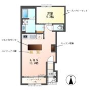 レヴメゾン神山五番館の間取り画像