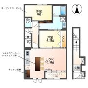 レヴメゾン神山五番館の間取り画像