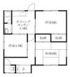 松前町学校前借家Iの間取り画像