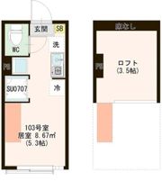 Hermitage東向島の間取り画像