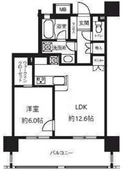 ライオンズシティ白金高輪の間取り画像