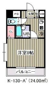 ウェルフェア富浜(K-130)の間取り画像
