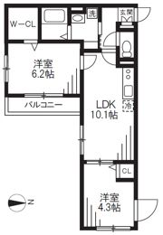 エルファーロ中野新井薬師の間取り画像