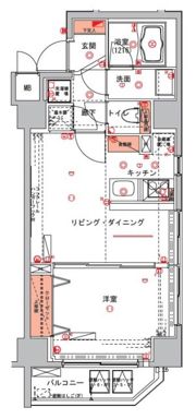 ハーモニーレジデンス浅草の間取り画像