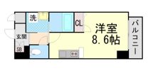 ONLYONE灘南通の間取り画像