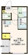 ハーモニーテラス城木町の間取り画像