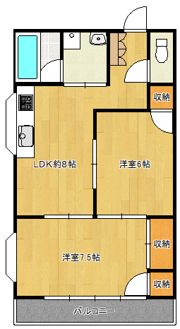 脇田アパートの間取り画像