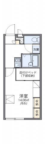 レオパレス上野台Ⅲの間取り画像