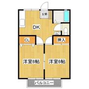 山口ハイツBの間取り画像