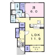 ヴィラ－ジュ ガンクDの間取り画像