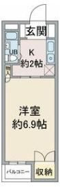 シャトー星ヶ丘の間取り画像