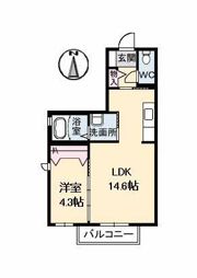クレセントハイム A棟の間取り画像