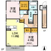 リヴェール南吉田 A棟の間取り画像