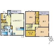 キャトルセゾン A棟の間取り画像