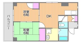 岡山二の丸ビルの間取り画像