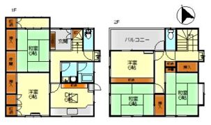 呉市東畑1丁目ハウスの間取り画像