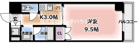 リバティ西三荘の間取り画像