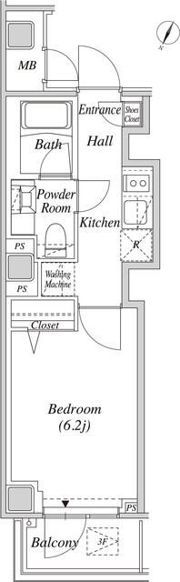 セプタス東麻布の間取り画像
