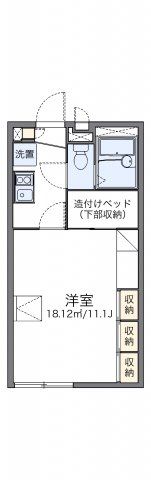 レオパレス道野辺北原の間取り画像