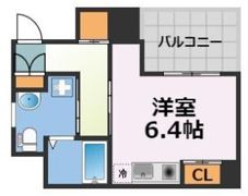 エイペックス東心斎橋Ⅰの間取り画像