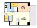 CREST西新の間取り画像