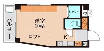 ハッピーマンション欠真間の間取り画像