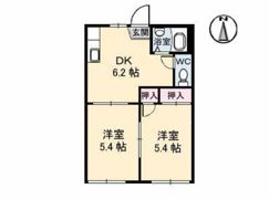 パークハイツ B棟の間取り画像