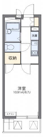 レオパレスカルム大津の間取り画像