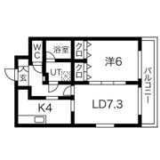 ソレイユ岸の間取り画像