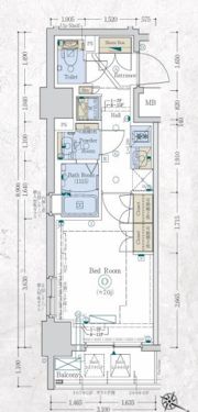 GENOVIA阪東橋Ⅱskygardenの間取り画像