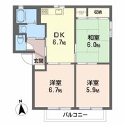 セルリアハイツ A棟の間取り画像