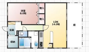 江波ヒカリハイツの間取り画像