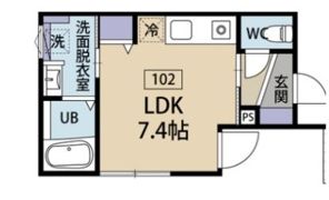 ブランシェ服部の間取り画像