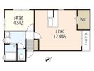 リノリノアパートメント観音新町の間取り画像