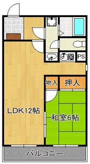 パルメゾン重住の間取り画像