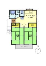 河田ハイツの間取り画像