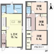 リラフォート西垣生Ⅱの間取り画像