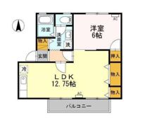 ハイカムール半田 Aの間取り画像