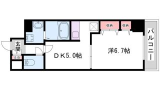 プレジール三ノ宮Ⅱの間取り画像