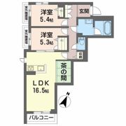ShaMaison sanyoの間取り画像