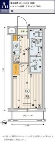 スカイコート渋谷北参道の間取り画像